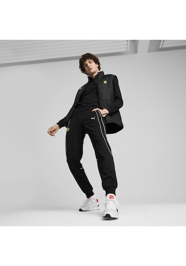 Puma Ferrari Race Mt7 Vest Erkek Ceket-siyah