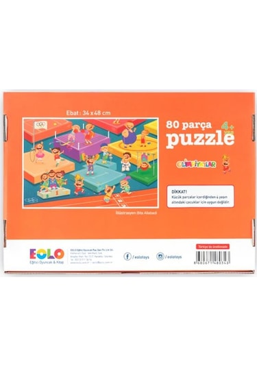 +4 Yaş Olimpiyatlar 80 Parça Puzzle (Eolo)
