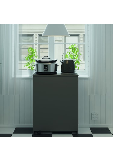 Asra Trend Mutfak Fonksiyonel Kiler Dolabı+katlanır Masa Antrasit