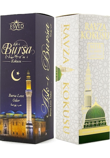 Esved Medine Ravza Kokusu + Bursa Ulu Cami Kokusu Sprey 400 ML