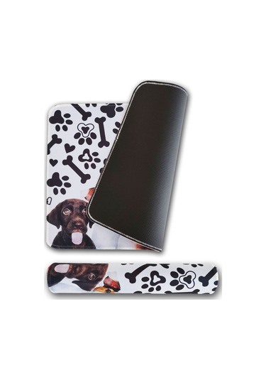 40x30cm Mouse Pad Kaymaz Kauçuk Taban Dikişli Gaming Oyuncu Dogs