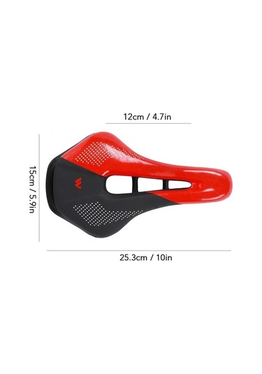 Novahub West Bıkıng Bisiklet Selesi Yedek Koltuk Minderi Yumuşak Pu Deri İçi Boş Koltuk Minderi Mtb Dağ Bisikleti Yol Bisikleti İçin - Floresan Yeşil Altın