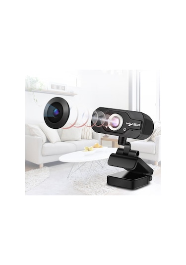 Sones Hxsj S50 30fps 100 Megapiksel 720p Hd Masaüstü / Dizüstü / Akıllı Tv İçin Web Kamerası, 10m Ses Emici Mikrofon, Kablo Uzunluğu: 1,4m