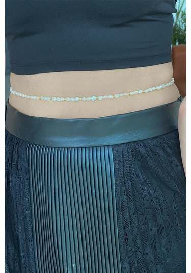 7,5 Mm Barok İnci Dorikalı Kemer Gümüş