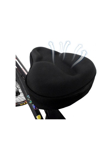 Fochsia Siyah Stil Egzersiz Bisikleti Koltuğu Jel Minder Örtüsü Parçaları Büyük Geniş Bisiklet S Altın