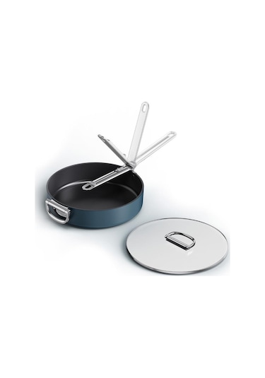 Joseph Joseph Space 28 Cm Kapaklı Sote Tavası Mavi