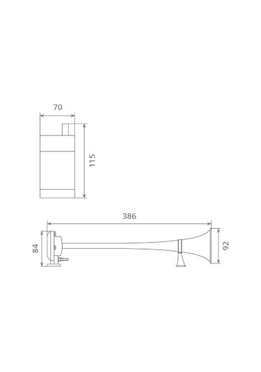 Seger 83Km 12V Gemi Korna Marin Yat. Tekne.Tır. Ağır Vasıta