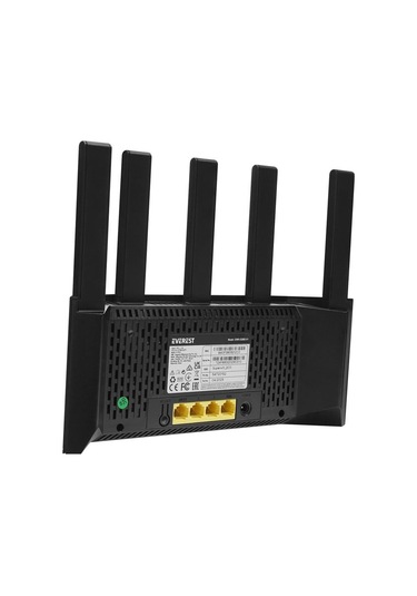 Everest Ewr-x3000mbps-v1 X3000mbps Dualband 5 6dbi 1 Wan Port + 3 Lan Port Wi-fi 6 Wisp+ap+repeater Destekli Kablosuz Wifi Router