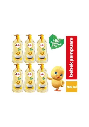 Dalin Bebek Şampuanı Klasik 700ML Pompalı (6 Lı Set)
