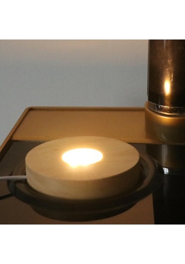 Trendooze Yuvarlak Topu Tabanı Suntek Sıcak Led Kristaller Işık Işık Için C Ahşap 10cm Hk Diğer