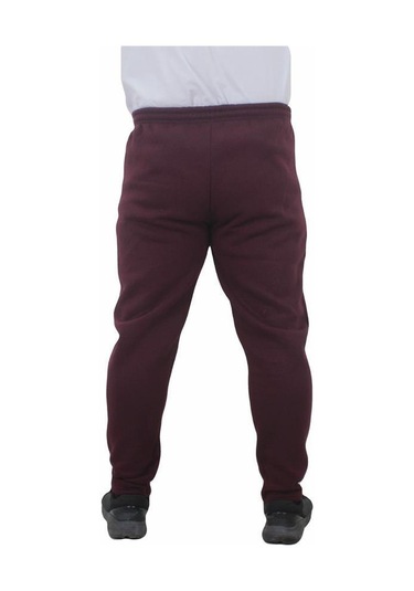 Starbattal Büyük Beden Fermuarlı Eşofman Altı 3Ip 11517 Murdum-Mürdüm