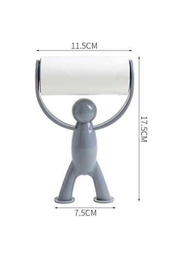 Homyl 2 Parça Yapışkan Lint Rulo Yedekler Köpek Saç Gri Gri