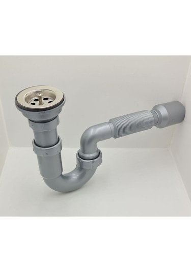 Donau Lavabo Eviye Sifonu S Tipi Körüklü Ø40 - 50 Mm Çıkışlı