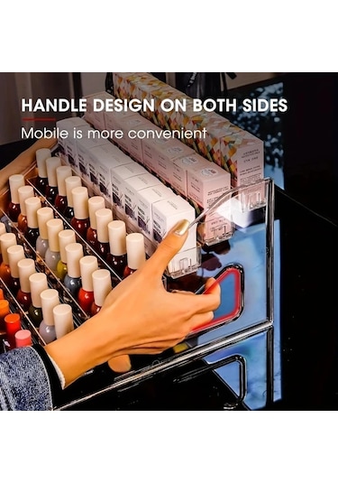 Dashanshop 7 Katmanlı Şeffaf Akrilik Saklama Rafı Kozmetik Ve Banyo Düzenleyici Şeffaf