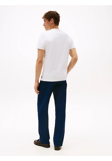 Tommy Hilfiger Mw0mw33202 Luxury Erkek Tişört Beyaz
