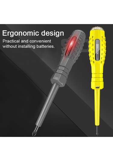 Yifomall Çok Amaçlı Elektrik Test Kalemi Ve Tornavida Seti - Sarı Uçlu, Taşınabilir, Yüksek Hassasiyetli