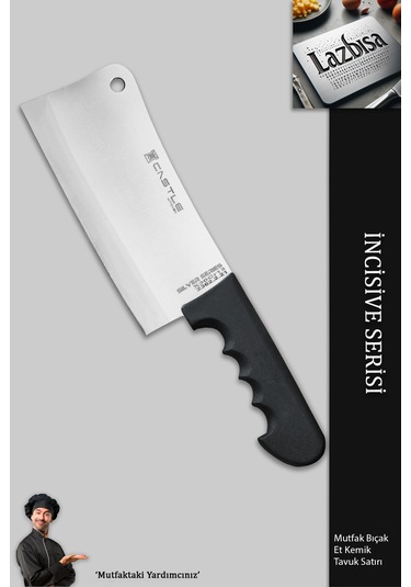 İncisive Serisi Mutfak Bıçak Et Kemik Tavuk Kıyma Satırı Mft-245