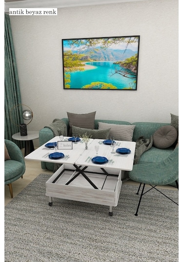 Kolexonline Desensiz Akıllı Sihirli Sehpa 3 Kademeli