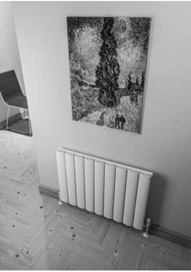 Warma Serez Yatay Alüminyum Radyatör 850x600 Pütürlü Antrasit 7946