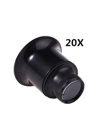 20X Kat Büyütebilen Göz için Lup Büyüteç Mercek