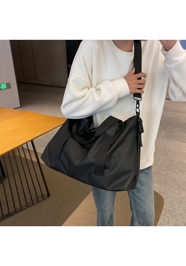 Zcjb Büyük Kapasiteli Su Geçirmez Spor Ve Fitness Çantası Açık Hava Seyahat Bagaj Çantası Mavi Mavi