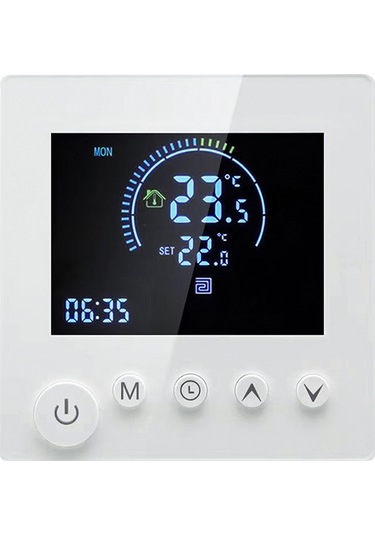 Qingmipy Akıllı Programlanabilir K1m Yerden Isıtma Termostatı - Lcd Ekran, 3a Su Isıtma, 90-240v