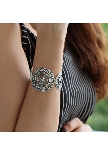 Primerocollection Gümüş Kaplama Bileklik N11.67966 Gri