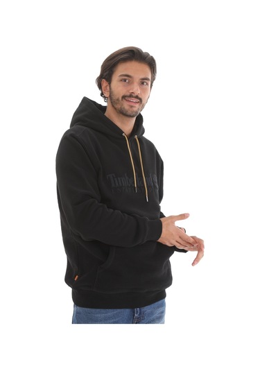 B0a2crm0011-r Timberland Outdoor Heritage Est.1973 Hoodie Sweats Erkek Sweatshirt Siyah 001