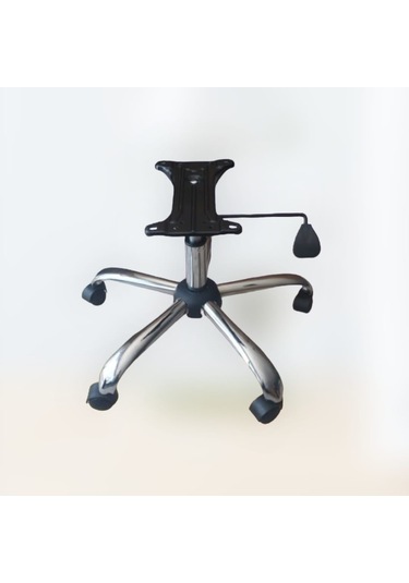 Sandofis Konik Krom Ayaklı Çalışma Koltuğu Komple Set