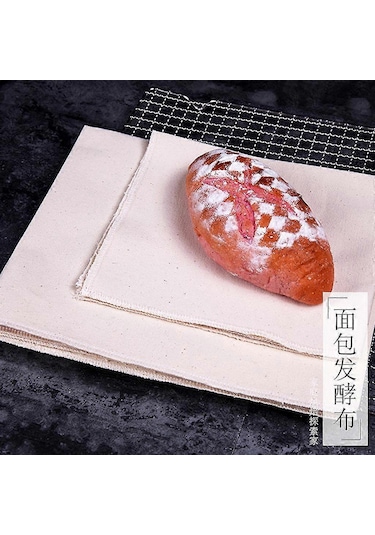 Ximistore9 Hamur Mayalama Bezi, Ekmek Ve Pizza İçin Yüksek Kaliteli Pamuklu Bez, Tekrar Kullanılabilir Mutfak Aracı Beyaz