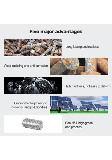 Youtek 50 Adet M2.5x3 304 Paslanmaz Çelik Din916 Yuvarlak Uçlu İç İçbükey Somun - Kaymazsız, Dayanıklı, Sabitleme Aracı