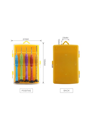 Bst9902S Iphone Telefon Metal Hassas Tornavida Seti 5 Parça