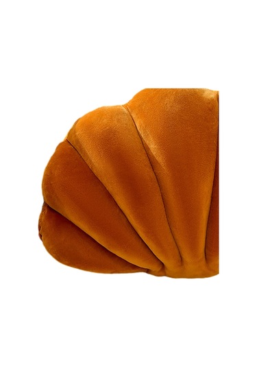 Suntek Magideal Kabuk Dekoratif Yastık Clam Yer Minderi Oturma Karamel