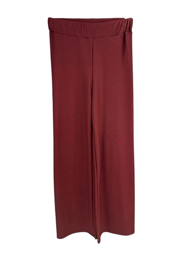 1041 Yelekli Pantolon Takım Bordo