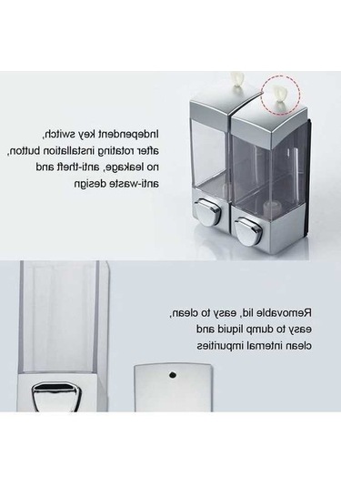 Tongxida Presli Monte Manuel Şampuan Sabunluk Şişe Bosphorusboutique Yıkama Dispenseri, Beyaz Kafa El Duvar, Yıkama Vücut Sone Diğer