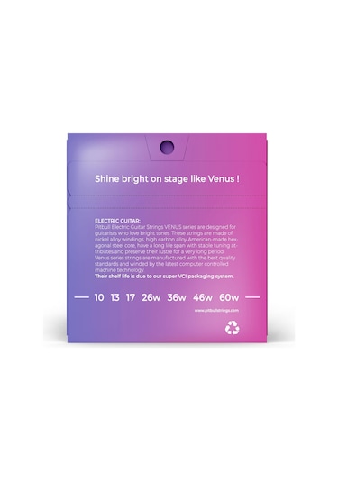 Pitbull Venus 7 Telli Elektro Gitar Teli Veg 10-60 7 Strings