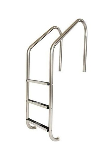 DEKOR HAVUZ 3 BASAMAKLI STANDART PASLANMAZ HAVUZ MERDİVENİ AISI 3