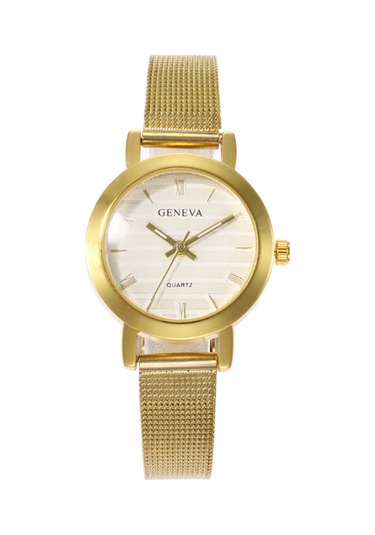 Samdoo Kadınlar İçin Minimalist Altın Renkli Kasa Ve Ağızlı Kayışlı Kol Saati, Doğru Zamanı Gösteren Kuvars Hareketli Stili, Partiler Ve Alışveriş İçin Uygun Diğer