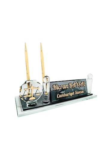 Sentez Masa İsimliği Avukatlara Özel Hediye Masa Üstü İsimlik