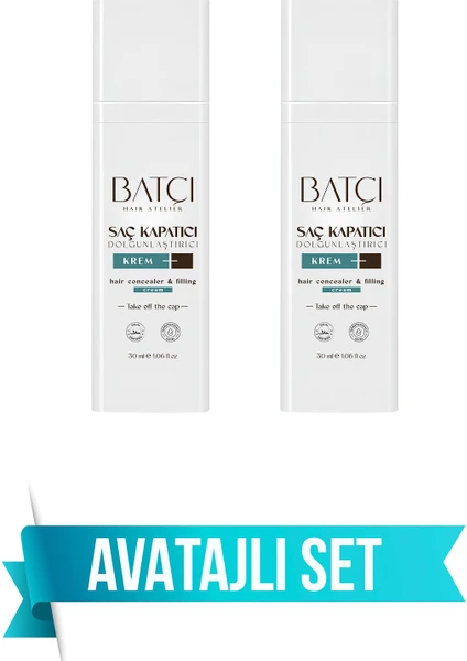 Saç Kapatıcı Dolgunlaştırıcı Sıvı Krem 30 Ml 2 Adet 1 Adet Tarak Hediyeli
