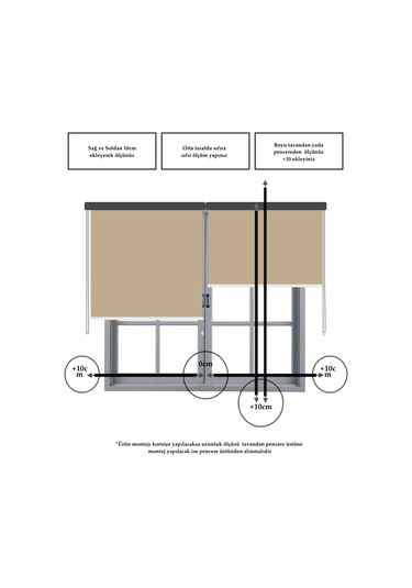 Br Perle Açık Bej Rengi Düz Mekanize Stor Perde Yüksek Kalite Metropol Serisi Açık Bej