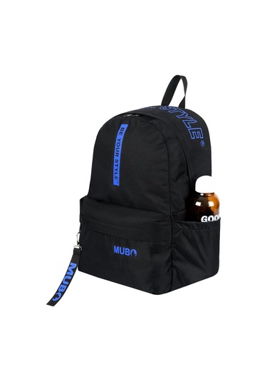 Geniş Hacimli Günlük Ve Okul Kullanımına Uygun Unisex Siyah Sax Sırt Çantası Pwcnt005 Siyah Sax