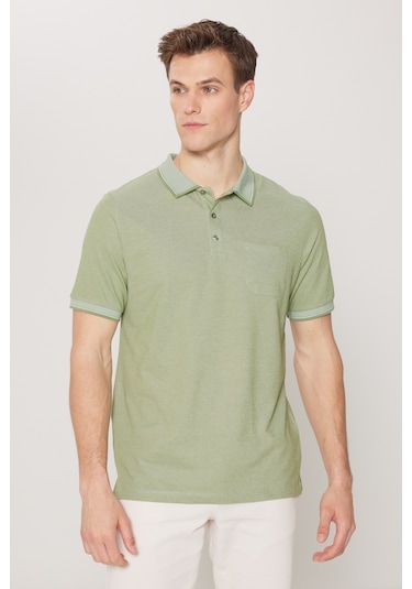 Ac&Co / Altınyıldız Classics Erkek Yeşil Polo Yaka Cepli Regular Fit Bol Kesim Düz Tişört 4A4820200004YslxXL Yeşil Ac&Co / Altınyıldız Classics Erkek Yeşil Polo Yaka Cepli Regular Fit Bol Kesim Düz Tişört 4A4820200004YslxXL Yeşil
