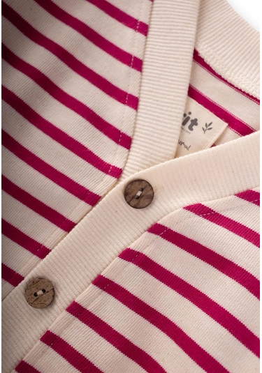 Cigit Cigit Çizgili Hırka 2-10 Yaş Fuşya Fuşya