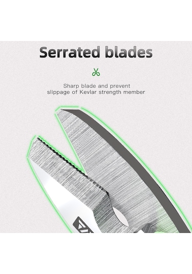 Sones Komshine Paslanmaz Çelik Kevlar Tırtıklı Fiber Optik Soyma Makası Ks-k2