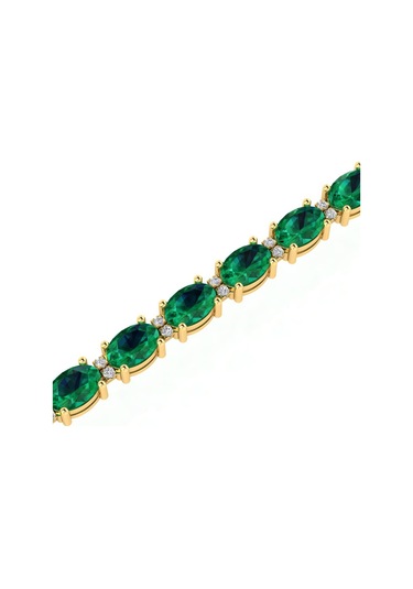 10,30 Karat Pırlantalı Zümrüt Bileklik