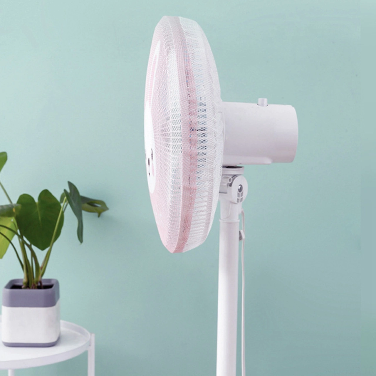 Fosenze Büyük Boy Panda Desenli Evsel Tabanlı Elektrikli Fan Koruması - Çocuk Ellerini Koruyan Toz Engelleyici Yıkama Uygun Ağızlı Kumaş Kılıfı Diğer