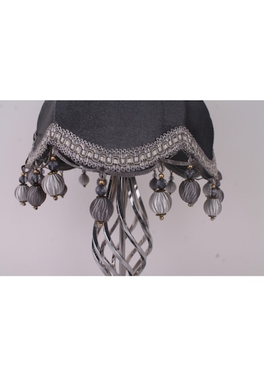 Kadife Kaplı El Yapımı Klasik Model Abajur 13798376 Diğer