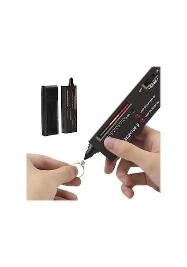 Ebitda Yüksek Hassasiyetli Elmas Test Cihazı - Abs Malzeme, Kolay Kullanım, Led Göstergeli, Taşınabilir, Siyah Siyah