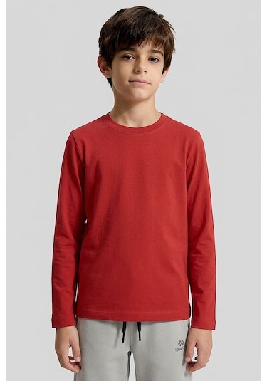Standart Fit Basic O Yaka 5li Paket Unisex Çocuk T-shirt - 11329 Çok Renkli